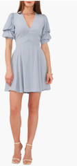 1.STATE Bubble Sleeve V Neck Dress MSRP $89 Size XS # 12A 1814 Blm