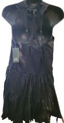 NWT WILD FABLE BLACK SLEEVELESS BUTTON DOWN 1 PIECE RUFFLED SHORTS SIZE XL