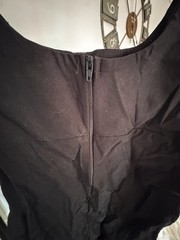 AKIRA Black Spaghetti Strap Mini Dress Womens Medium M Button Front