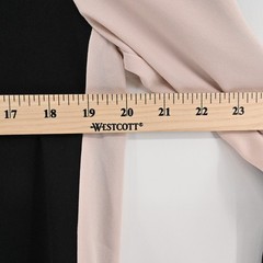 BCBGMaxazria Colorblock Shift Dress Womens Sz XS Black Blush Pink Office Capsule