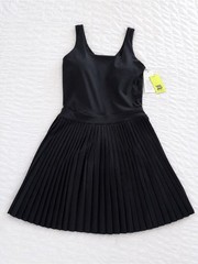 All in Motion Pleated Active Dress NWT Black XS Built-In Shorts Shelf Bra