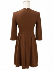 Womens Brown ¾ Sleeve Spring, Summer, Autumn And Winter Elegant Sz S