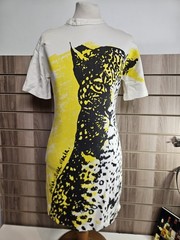 Desigual Fitted Stretch Dress Jaguar Summer Holiday Dance Long Zip UK Medium