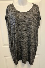 Women’s Aritzia Wilfred Free XXS Black Gray Knit Mini Dress Stretch Lightweight