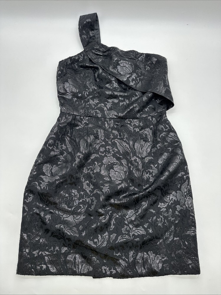 Alexia Admor New York Dress Women S Black Floral Glitter zip In USA ….#29809