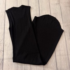 ARITZIA WILFRED FREE Women&rsquo;s Ribbed Black Sleeveless Tank Dress Bodycon Size XS