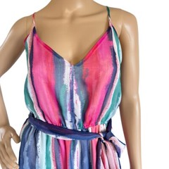 Jack by BB Dakota Joyner White Print Maxi Dress Size S/M