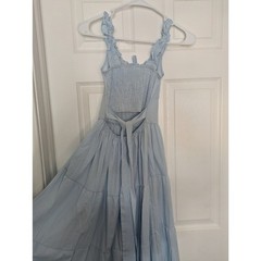 Cinderella-Inspired Blue Casual Dress – Fairycore Disneybound – One Size (XS-M)
