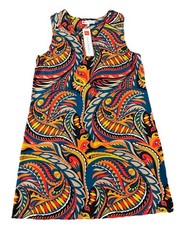 Jude Connally Dress Juliet Sundance Paisley Red Womens XL Exotic Tribal NWT