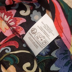 Boden black floral dress v-neck 4 R smocked waist bodice long sleeve D0475 NWT