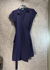J. McLaughlin Catalina Cloth Wrap S Dress Summer Beachy Resort Nautical UPF