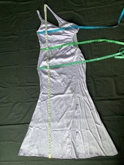 Women’s Size L Purple Full Length Party Formal Dress Leg Slit one shoulder
