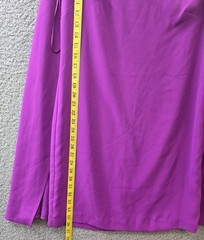 Lauren Ralph Lauren Cape Georgette Cocktail Dress Women&rsquo;s 6 Purple Hook & Eye