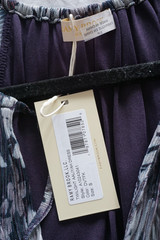 $395 Ramy Brook Twilight Aaliyah Mini Dress Long Sleeve Blue Small NWT