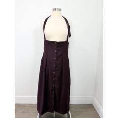 Disturbia New Age Halter Neck Pinafore Midi Dress Size 6