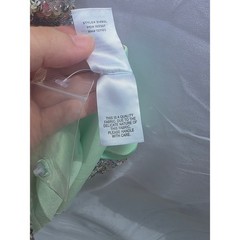 Lulus Mint Green Iridescent Sequin Mini Dress V-Neck Racerback 31480L Womens XS