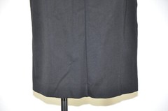 J CREW Black Jersey Structured Knit Silver Zipper Sheath Pencil Dress Women S M