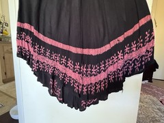 YOUNG USA Floral Pattern Maxi Sleeveless Dress Black Pink One Size Fits Most