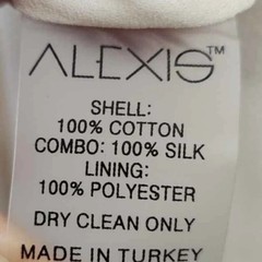 New Alexis Ilan Cream and Orange-ish Asymmetrical Dress
