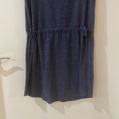 CHASER blue Roxy cutout neck drawstring waist sleeveless dress M