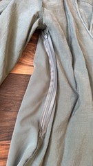 Zara Green Collared Long Sleeve Solid Wrap Shirt Dress Short S Pocket Zipper