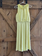 Kate Spade The Madison Ave Collection Yellow Daisy Midi Dress Women&rsquo;s Size 6