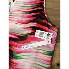 Moda Mix Brandon Thomas Size 20W Multi‑Color Chiffon Maxi Dress NWT High‑Low Hem