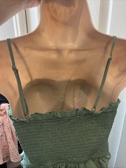 Juniors Blue Blush Green Sleeveless Dress Size Small