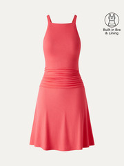 OGL – CoolTouch Square Neck Ruched Mini Bra Dress – Hot – Freeship