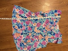 Emily Wonder Women’s Floral Fit & Flare Sleeveless Tie front blouse Size L