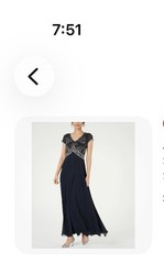 JKARA Womens Beaded Cap Sleeve V Neck Maxi Evening Sheath Dress Size 10