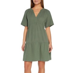 Gap Women&rsquo;s Relaxed Fit Soft Cotton Gauze Tiered Dress