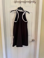 SAGE Black & White Sleeveless Activewear Racer Back Mini Dress Size Large