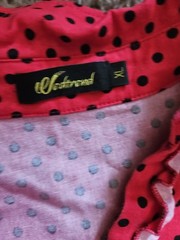 Wedtrend XL Red And Black Polka Dot Dress