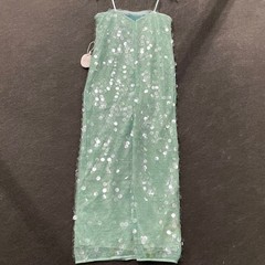 STAUD Casey Sequined Strapless Maxi Dress Women&rsquo;s Size 8 Mist