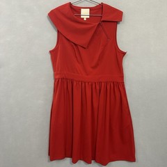 Modcloth Red Dress Side Zip Retro Romantic Date Night Love Women’s Size XL