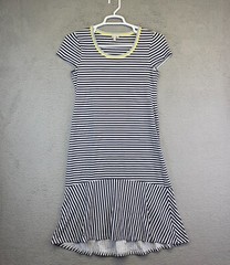 Ella Moss Dress Juniors S T-Shirt Blue Kidcore Striped Drop Waist Sailorcore