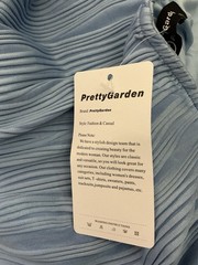 New Pretty Garden Adjustable Strap Bodycon Textured Dress, Slit, Light Blue, XXL