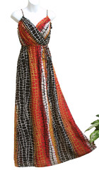 Muse BOSTON PROPER 14 Padded Bra Snakeskin Animal Print Surplice Maxi Dress Red