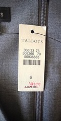 NWT Talbots Gray Wool Blend Ruffled Sleeveless Sheath Pencil Dress Size 8 $169