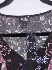 A.N.A. MIDI Dress Size Large Women Multicolor Floral Excellent