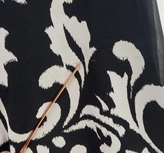 Womens Strapless Maxi Dress Chiffon Blouson Black White Ethnic Print Size 0