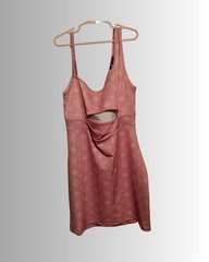 Poster Grl Pink Monogram Cut Out Mini Dress S Dolls Kill Bodycon Club Party