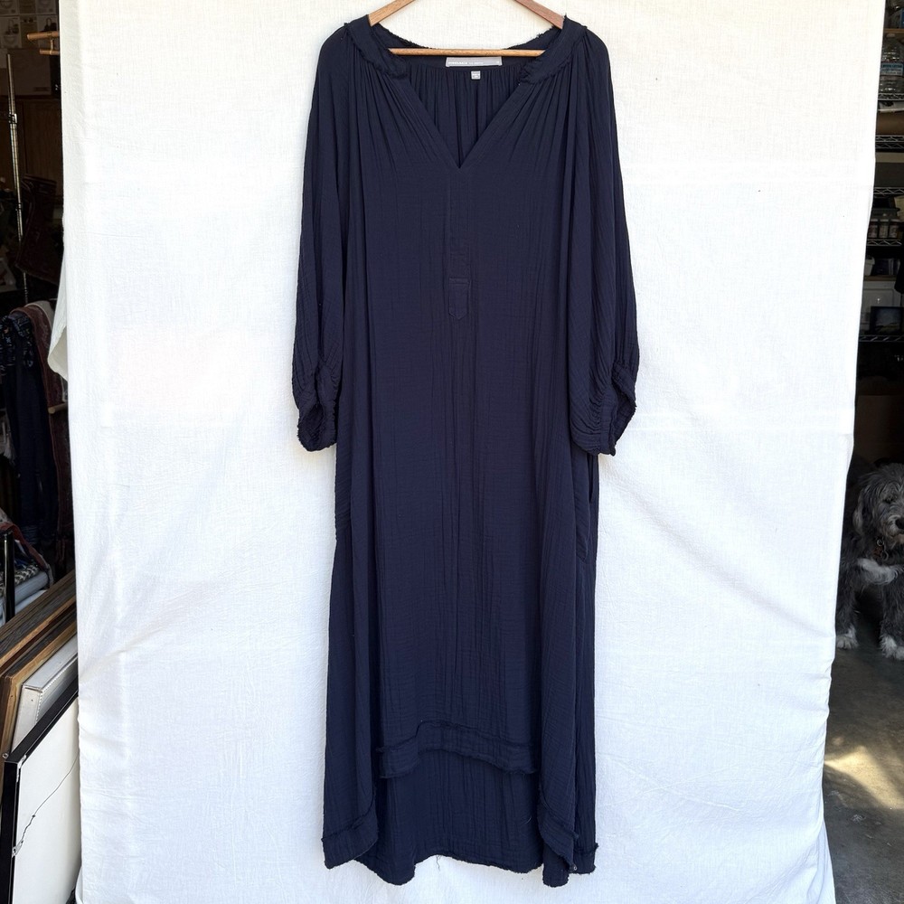 Ocean + Main Women&rsquo;s Blue Cotton Gauze 1x NWOT