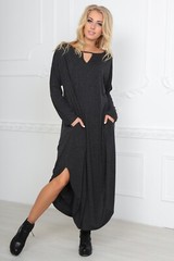 Dark gray oversized dress 2424-2.17