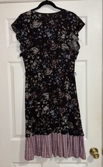 A.N.A. MIDI Dress Size Large Women Multicolor Floral Excellent