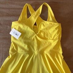 GB Women&rsquo;s Athletic Tennis Pull-On Stretch Skort, Solid Yellow, XL