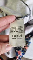Erdem Black/Multi-color Floral Print Sleeveless Dress Size UK 12/US 8