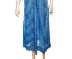 Free People Rio Reversible Midi XS 2 Women Sleeveless Blue Cotton Dress NW 42837