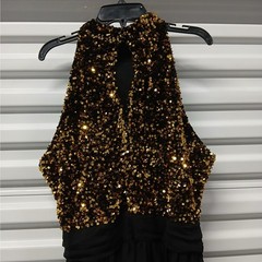 Retro Stage Dress Size XL Black Wedding Cocktail Party Y2K Revival Holiday Chic